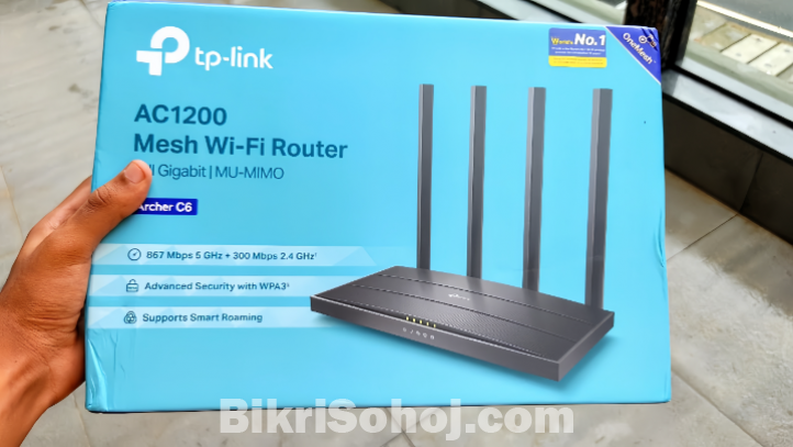 TP-Link Archer C6 V4.0 Gigabit Mesh Wi-Fi Router